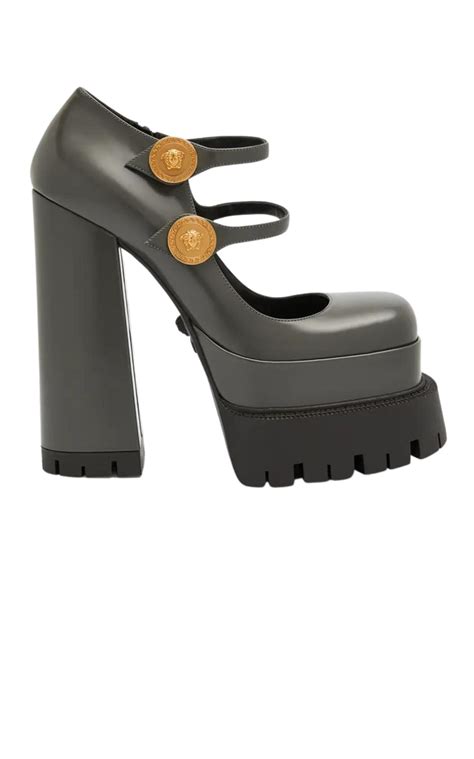 Versace Medusa Aevitas Platform Mary Janes Pump 